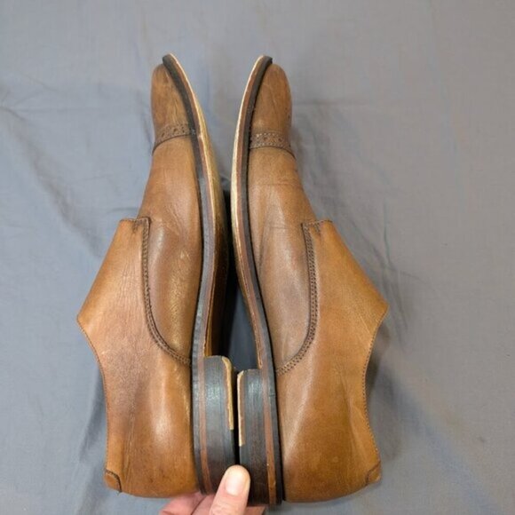 Marco Vittorio Brown Leather Double Monk Strap Cap Toe Dress Shoes Men Size 10.5 - Picture 10 of 13